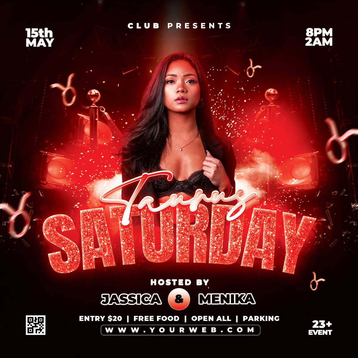 Party Night Flyer Template PSD | Club Event Flyer | Culture Friday Flyer | DJ Party Poster |Pack3