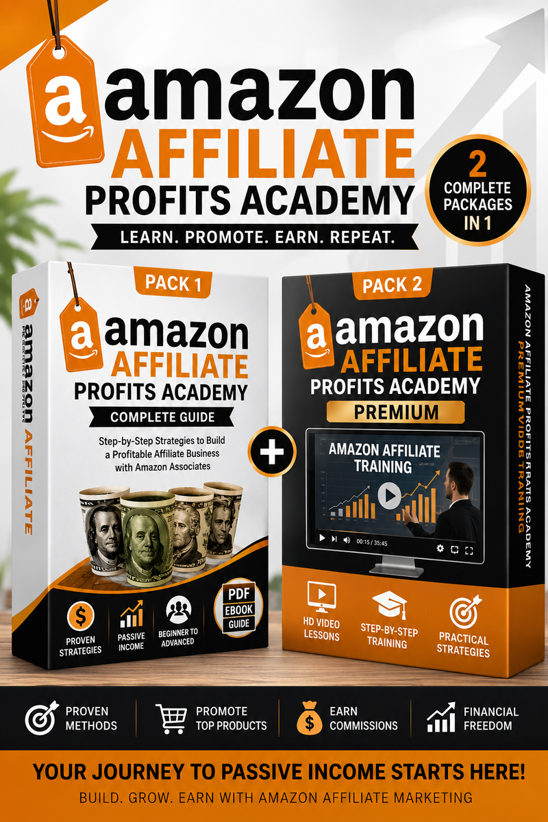 Amazon Affiliate Profits Academy Bundle Guide + Premium Video Training (2 pack)