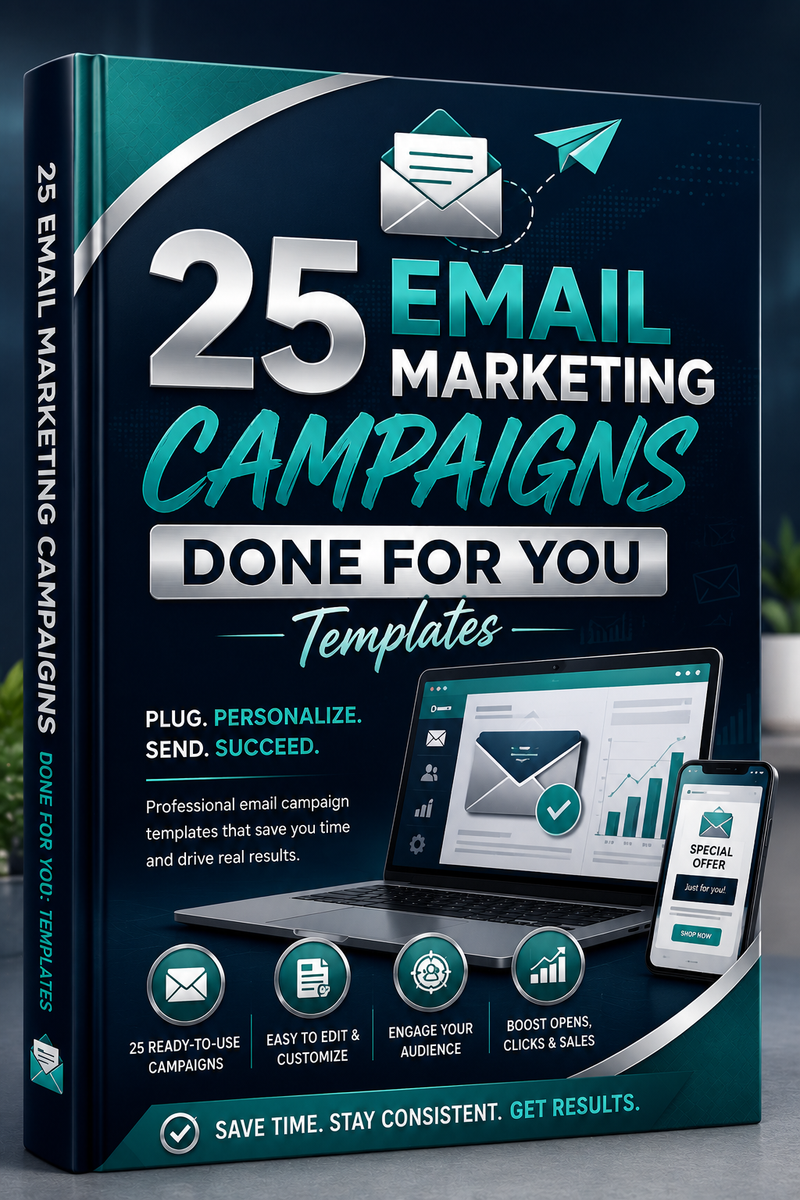 25 Email Marketing Campaign Templates | Done For You Email Templates | Klaviyo, Mailchimp & Shopify Email Marketing | Digital Download