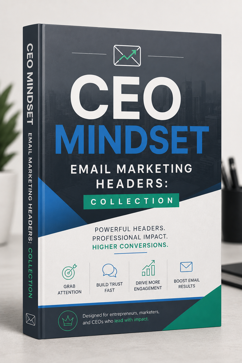 CEO Mindset Email Marketing Headers Collection | 200+ Professional Email Header Templates