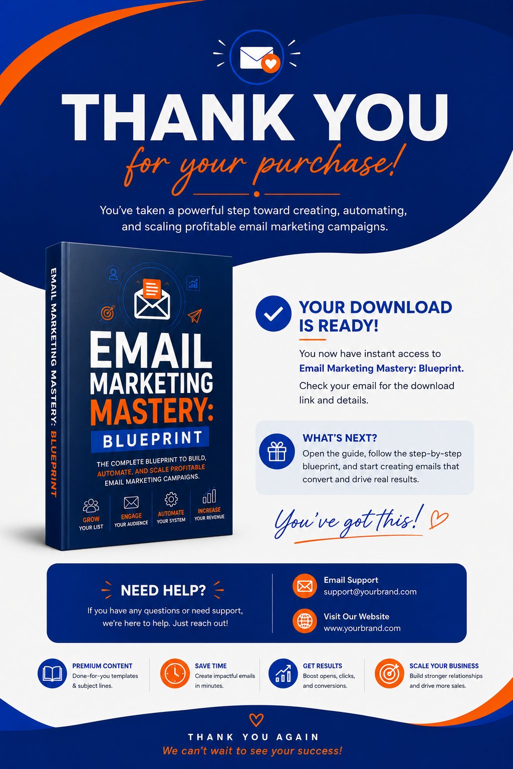 Email Marketing Mastery Blueprint | Email Marketing Course | Email Automation Guide | Grow Your Email List | Digital Download | Marketing Training