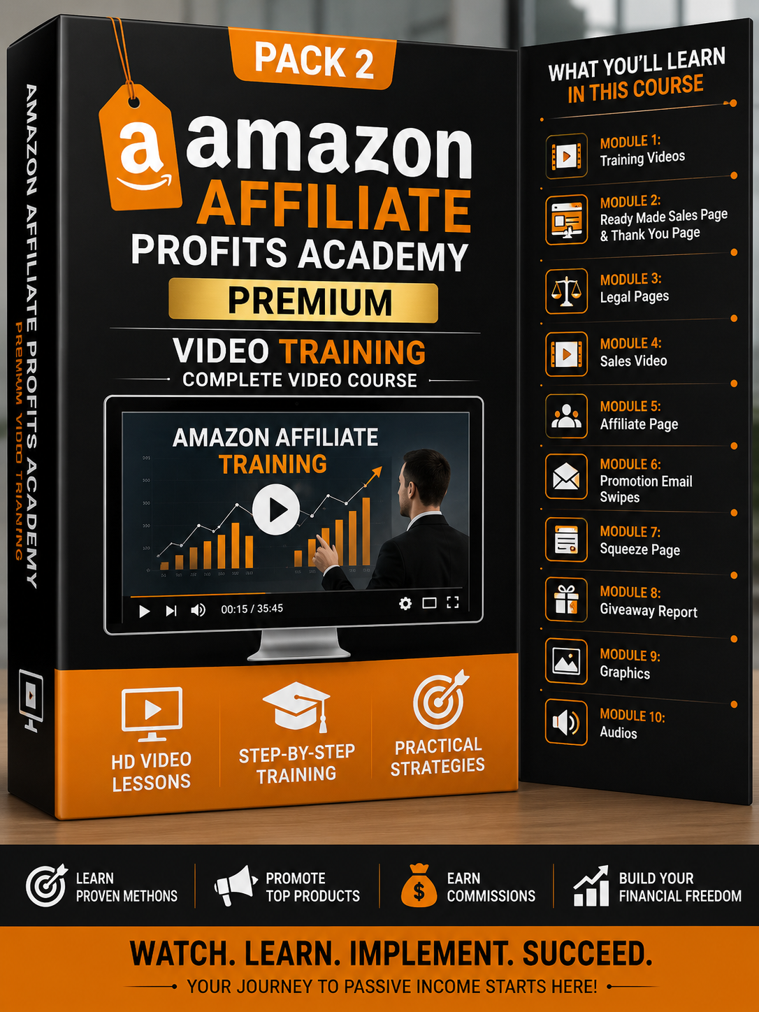 Amazon Affiliate Profits Academy Bundle Guide + Premium Video Training (2 pack)