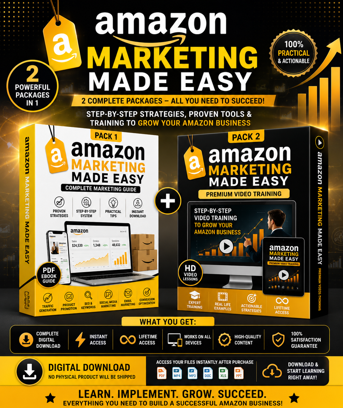 Amazon Marketing Made Easy Bundle | Video Training (2 Pack)