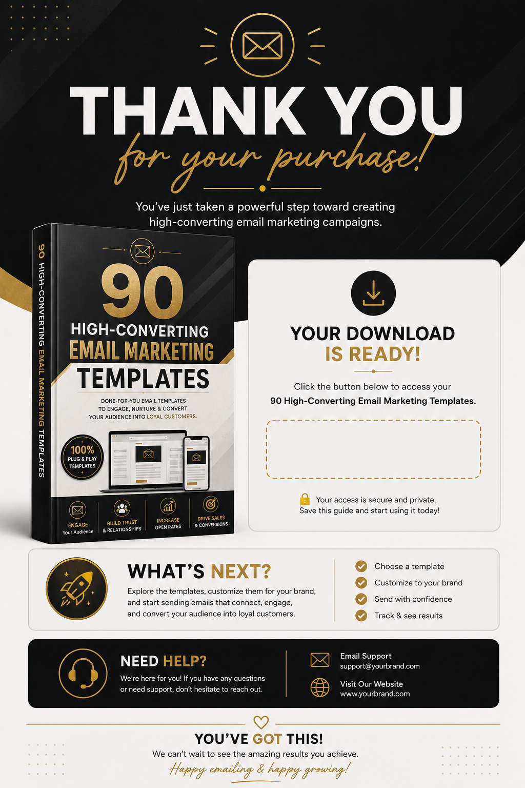 90 High-Converting Email Marketing Templates | Done-For-You Email Templates | Klaviyo, Shopify & Mailchimp Email Campaigns