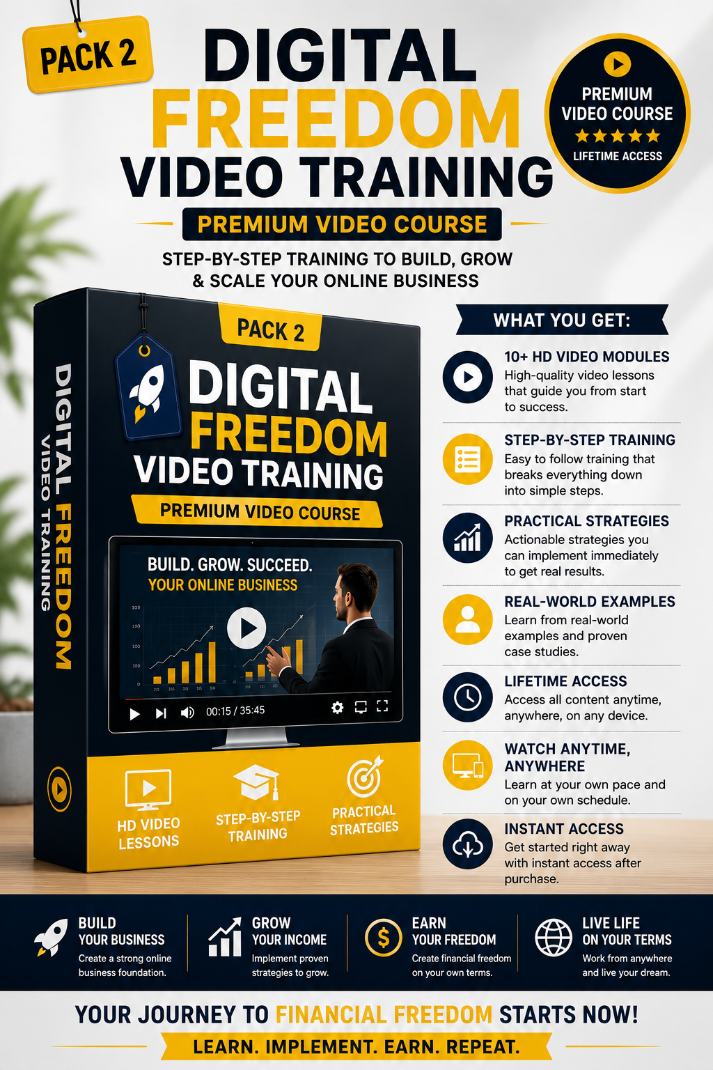 Digital Freedom Blueprint Bundle  Premium Video Training