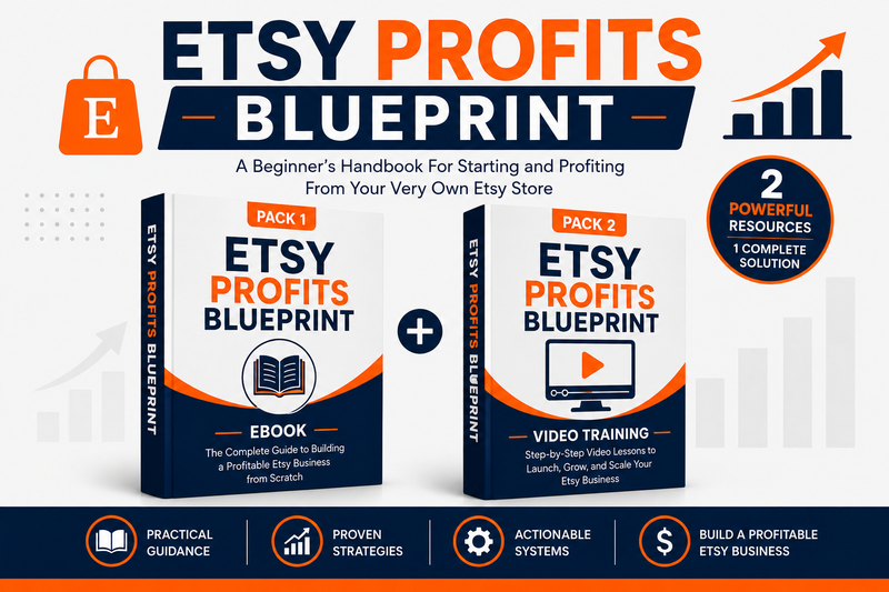 Etsy Profits Blueprint Bundle | Etsy Seller Course + Video Training