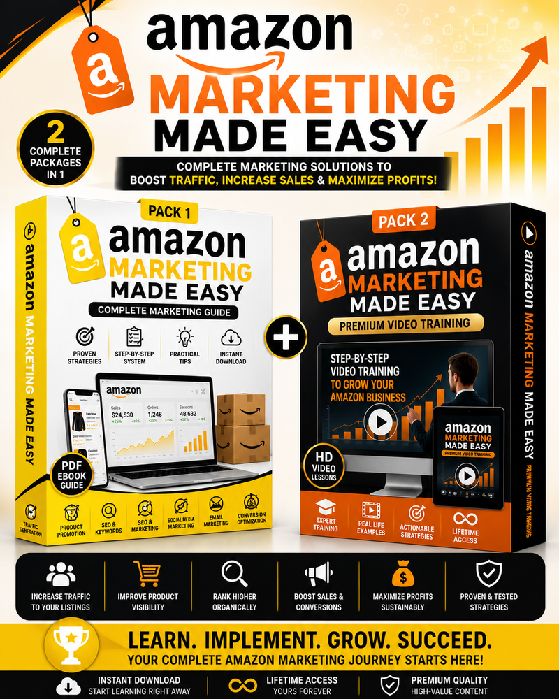 Amazon Marketing Made Easy Bundle | Video Training (2 Pack)